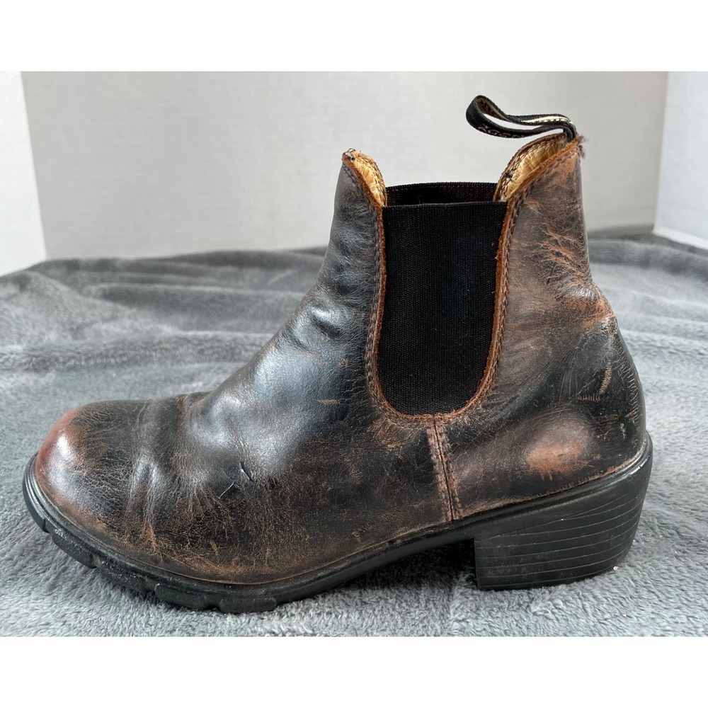 Blundstone Chelsea Boots Womens 9.5 Rustic Brown Walking Comfort